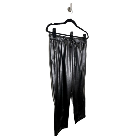 Zara Faux Leather The Weekend Pants in Black Size Medium - Picture 7 of 9